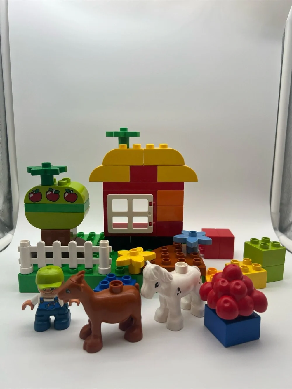 LEGO DUPLO Farm Playset - Goat Horse Boy figures - Toddler toy